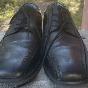 Dockers Black Leather Lace Up Dress Oxfords Shoes Men's 12M